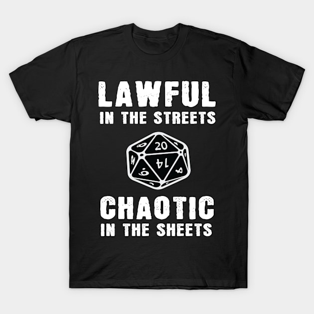 Chaotic In The Sheets Nerd T-Shirt by MooonTees